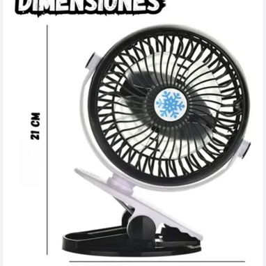 Ventilador portátil con batería de litio y pinza para coches, mesas batería de litio - Img 124471169