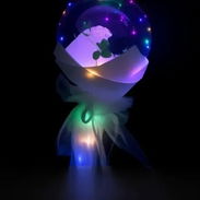 Globo Burbuja con Flor Morada y Luces Led (TPEx) - Img 55514952