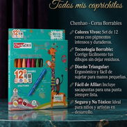 Crayolas con sacapuntas y goma se borran 2 usd el estuche - Img 56953308