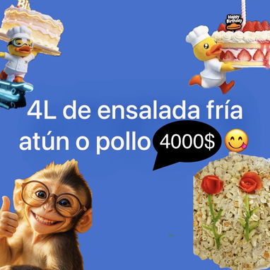 Combo de 50 croquetas súper Calidad + 4L de ensalada fría al gusto pollo o atún - Img 123793227