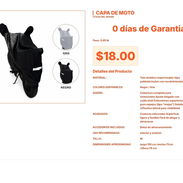 Protector de Motocicleta con Reflectivos: Visible en la Oscuridad y Seguro VPT#-0381 - Img 55667713
