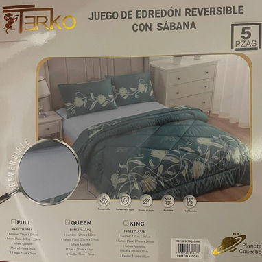 “Edredón Reversible TERKO – 5 Piezas” - Img 118821992