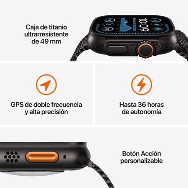 Apple Watch 🍎 Ultra 2 ⌚️49mm , Libre de fabrica 🏭y de iCloud 🖤 - 2/2