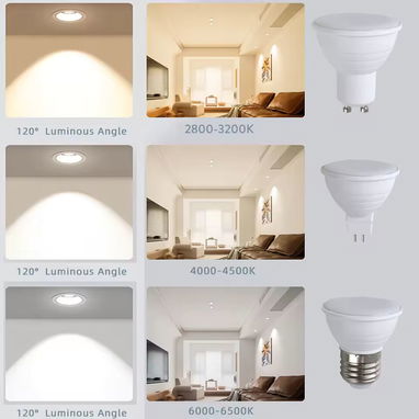Bombillos GU10 y GU 5.3 luz blanca y calida 120volt - Img 121348733