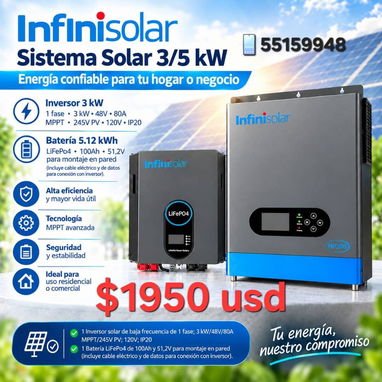 Panel Longi 620w, Inversores , baterías y más - 9/10