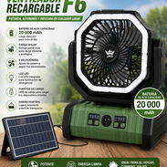 Ventiladores recargables f6 con panel solar - Img 58283777