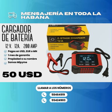 🪫 CARGADOR DE BATERÍA ✅ 12 V 6 A 100 AMP 💲35 USD ✅ 12 V 12 A 200 AMP 💲50 USD - Img 118645643