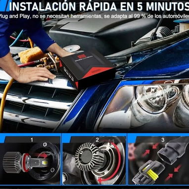 BOMBILLOS LEDS H11 PAREJA - 3/4