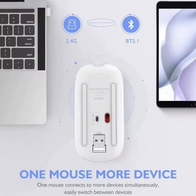 5000$##^%^#^ MOUSE INALÁMBRICO Recargable BLUETHOO Y USB RETROILUMINADO 💯👌📞58381149 karla - Img 109917673