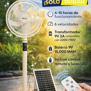 Ventilador con panel solar - Img 55686228