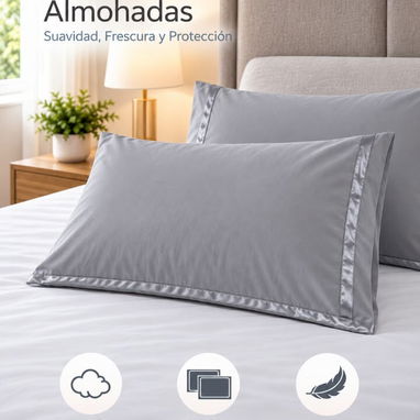 Fundas de Almohada Majestic – Pack de 2 (c) - 4/5