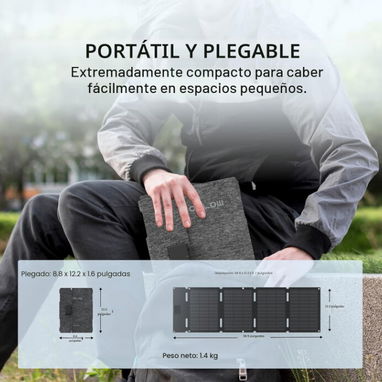 Panel portatil de ecoflow 45W - Img 124661925