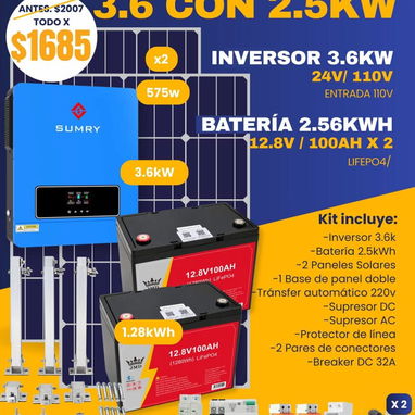PANELES, SISTEMAS SOLARES, BATERÍAS, ECOFLOW, INVERSORES. CABLES FOTOVOLTAICOS. - 8/9