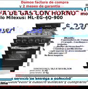 Cocina de gas con horno 4 hornillas marca Milexus nueva - Img 50567575