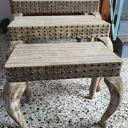 Mesas de madera turca ORIGINAL, juego de 3 mesas, con diseño EXCLUSIVO - Img 45429821