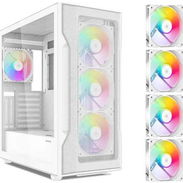 🎮 Chasis SAMA S40 White 🎮 ATX🔹4xFan ARGB🔹3xHDD🔹4x120mm🔹2xUSB3🔹1xUSB-C🔹360mm Front🔹360mm Top🔹120mm Rear 📦0km - Img 55312038