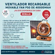 Ventilador recargable p50 con panel solar - Img 55523213