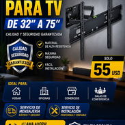SOPORTE/BASE DE TV hasta 75" GIRATORIA - Img 55660111