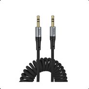 Cable de audio AUX negro de 1,5 m con conectores de 3,5 mm - Hoco UPA33 🌐 $1.59 - Img 57395928