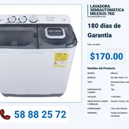 LAVADORA SEMIAUTOMÁTICA MILEXUS 7KG VPT-0386 - Img 55992568