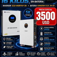 5k kit solar ⚡ Inversor Eco Whorty+ batería Humsienk ⚡110/220v⚡Em - Img 55573146