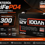 batería HUMSIENK LiFePO4 12V 100Ah (1280Wh):Voltaje nominal 12.8V → - Img 56263901