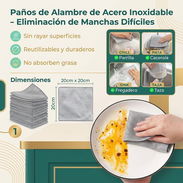 Paños de alambre para limpieza profunda de cocina - Img 57641585