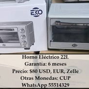 Horno Eléctrico 22L, entrega de Factura, Propiedad y Slip de compra, garantía 6 meses, nuevo en caja - Img 53416268