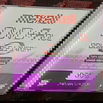 Maxell Dvd+r doble capa 8.5gb  -1