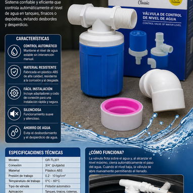 💧 ¡OPTIMIZA TU SUMINISTRO DE AGUA! 💧   📍 Válvula de Control Aqua-Q por solo 10 USD.   Controla el nivel de agua autom - 3/3