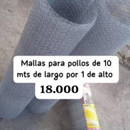 Venta de mallas de pollo 10 metros de largo por 1 de altura - Img 55474681