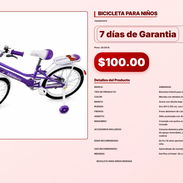 BICICLETA PARA NIÑOS . - Img 57101370