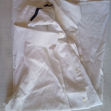 Camisa blanca de mangas largas talla L Marca Perri Ellys - 4/4
