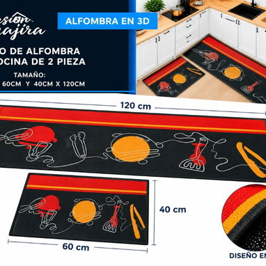 Set de 2 Alfombras para Cocina - 5/10