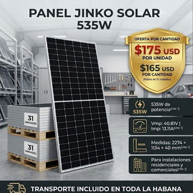 Paneles solares por unidad  y cantidad - 8/10