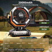 Ventilador recargable cold sky 20mil mAh - Img 55696617