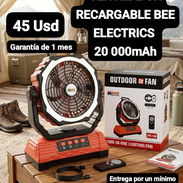 VENTILADOR RECARGABLE BEE ELECTRICS 20 000mAh, Garantía de 1 mes, Entrega por un mínimo costo adicional para toda La Hab - Img 52778331