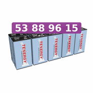 Pilas 9V Recargables TENERGY - Img 57456104