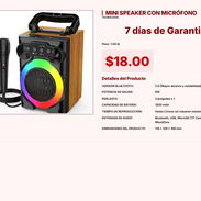 Tu mejor compra es este Mini Speaker con Micrófono hoy por solo 18 USD VPT#-0197 - Img 55253209