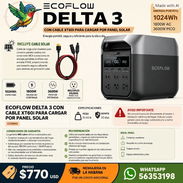 ECOFLOW DELTA 3 CON CABLE XT60I PARA CARGAR POR PANEL SOLAR - Img 58093131
