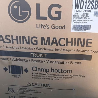Ofertaa !!!! Nueva en su caja!!!! Lavadora automática LG de 12 kg!!!! Aproveche!!! - Img 125228485