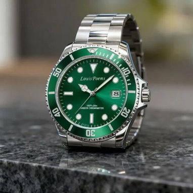 Reloj LouisPoems Green Submariner - Estilo Ejecutivo Deportivo | Con garantía | videojuegoshabana.com - Img 122882909