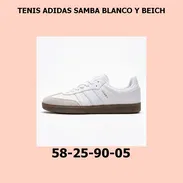 TENIS ADIDAS SAMBA BLANCO Y BEICH - Img 55729463