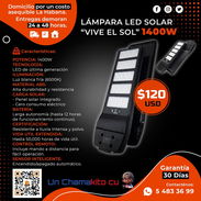 ☀️SOLAR ☀️ LAMPARA LED SOLAR 1400W. SERVICIO MENSAJERÍA CON FACTURA Y GARANTÍA. TLF 54833699 - Img 53991383