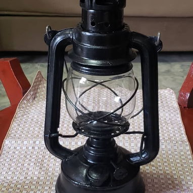 Lámpara quinqe antigua de petróleo. - 2/2