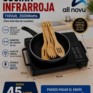 Cocina infrarroja con satén y utensilios - Img 56485758