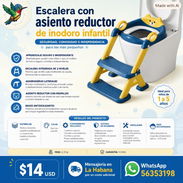 Asieto infantil para inodoro. Escalera con Asiento Reductor de Inodoro Infantil - Img 57529102