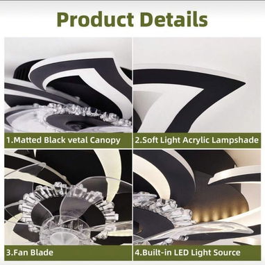 Ventiladores de techo con luces y control remoto - 3/7