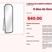 ESPEJO DE CUERPO COMPLETO VPT#-0125 - Img 55219907