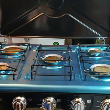Cocina de acero inoxidable de 5 hornillas - Img 124361058